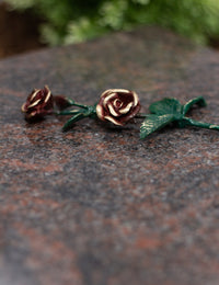 Thumbnail for Rose Bronze grün mit roten Blüten