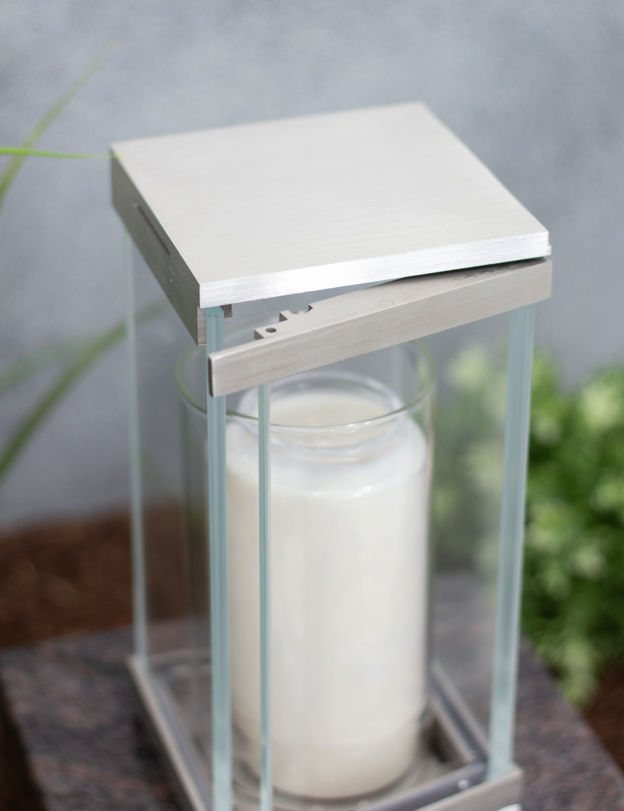 Grablampe Edelstahl matt