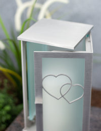 Thumbnail for Grablampe Edelstahl mit Herz Ornamenten groß