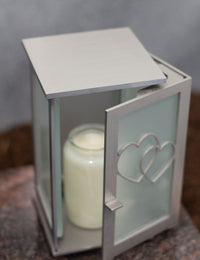 Thumbnail for Grablampe Edelstahl mit Herz-Ornament klein