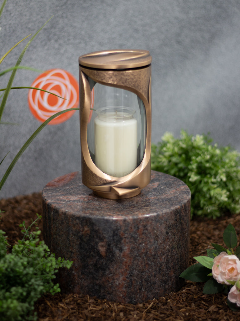 Grablampe Bronze rund klein