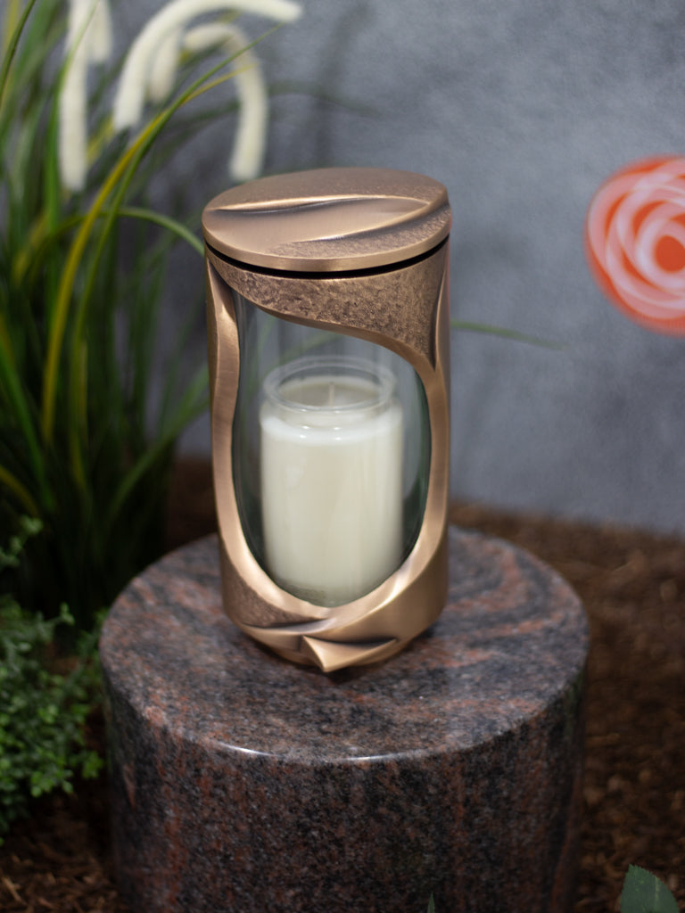 Grablampe Bronze rund klein