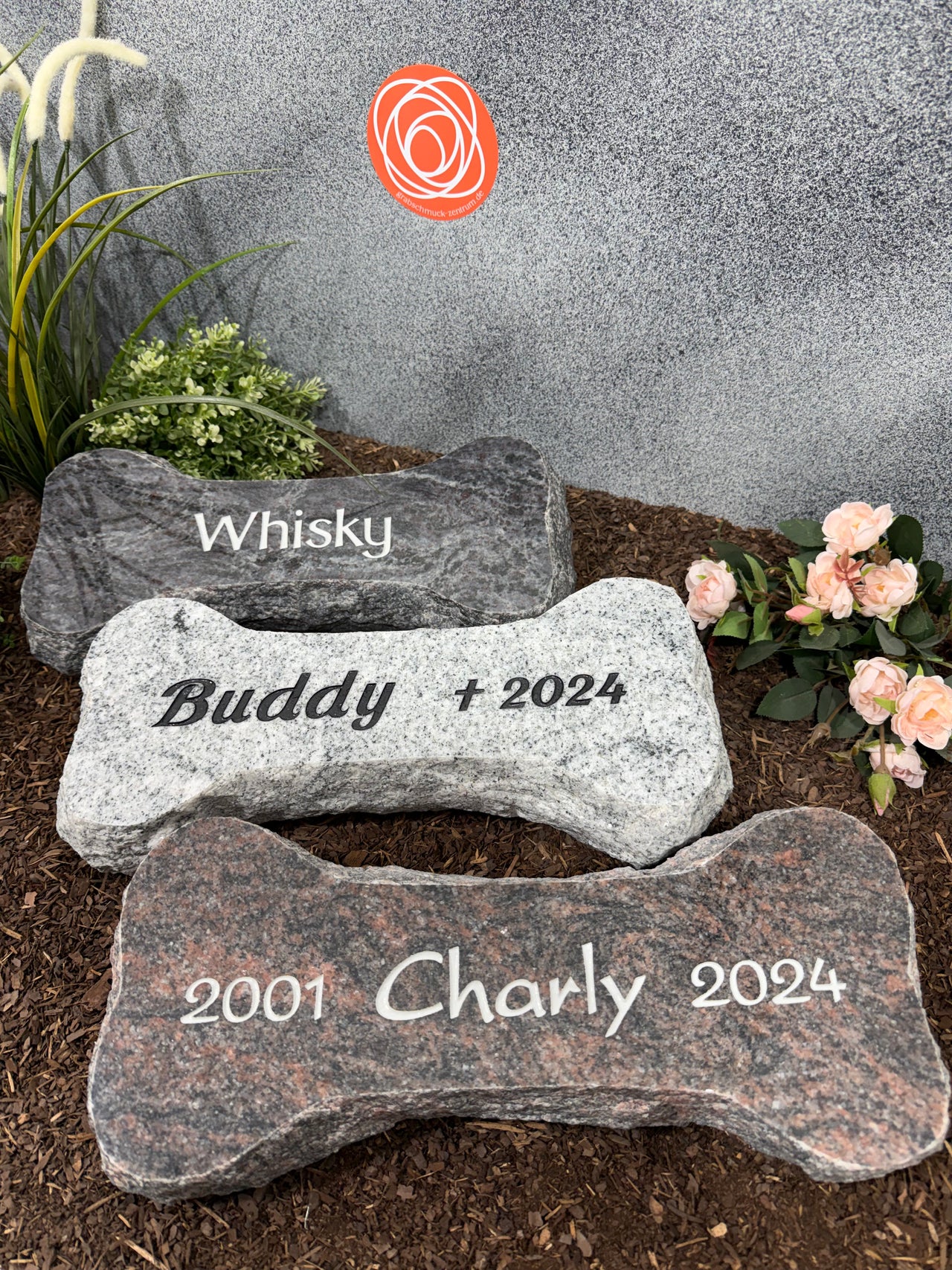 Hundeknochen Grabstein
