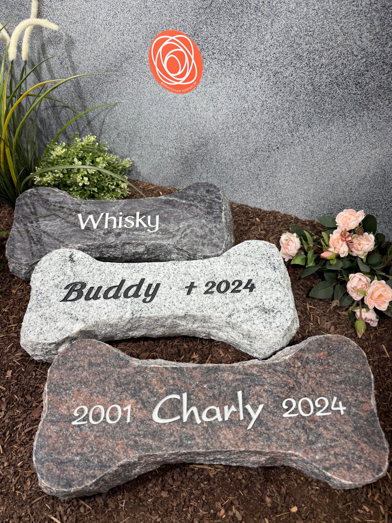 Hundeknochen Grabstein