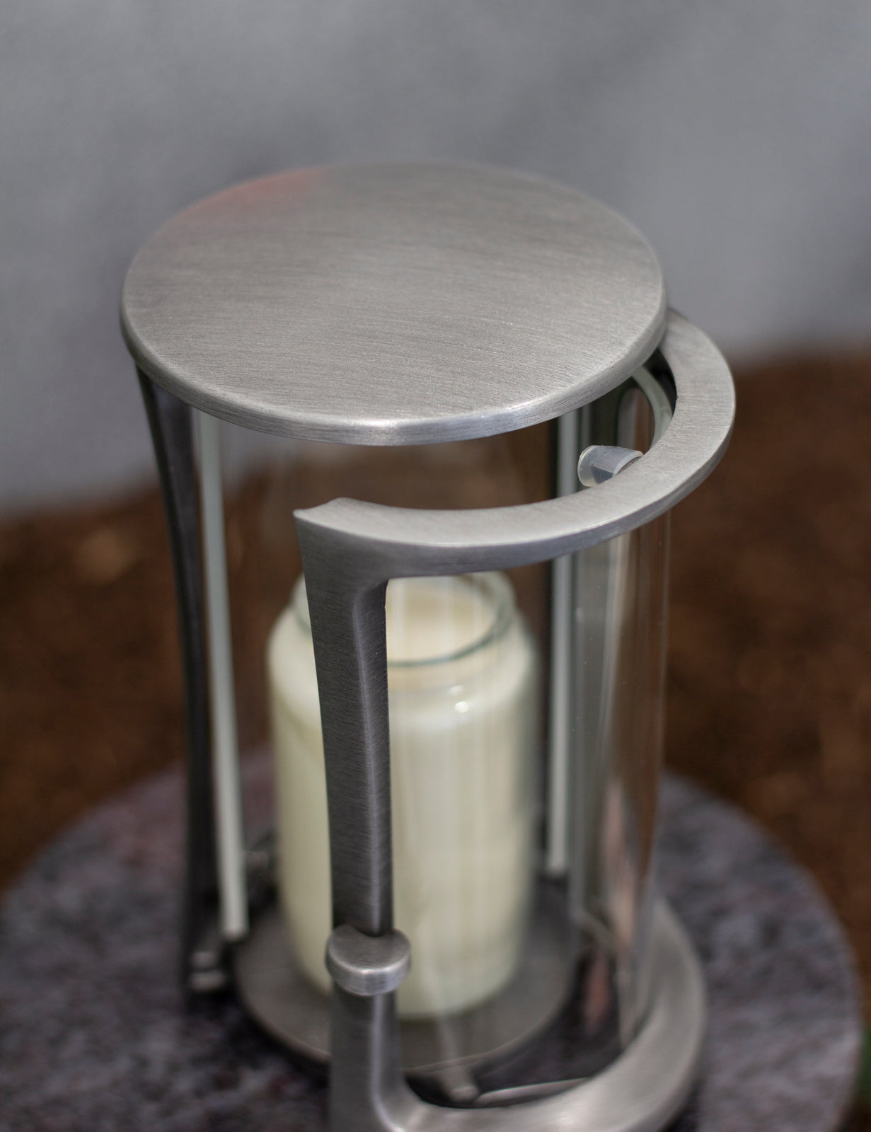 Grablampe Aluminium rund groß