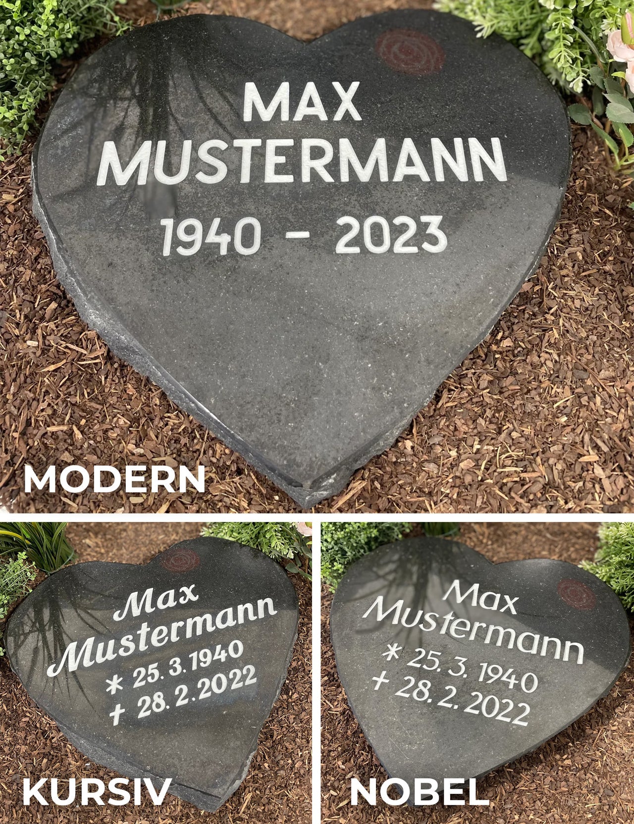 Sandstein Herz Lena groß