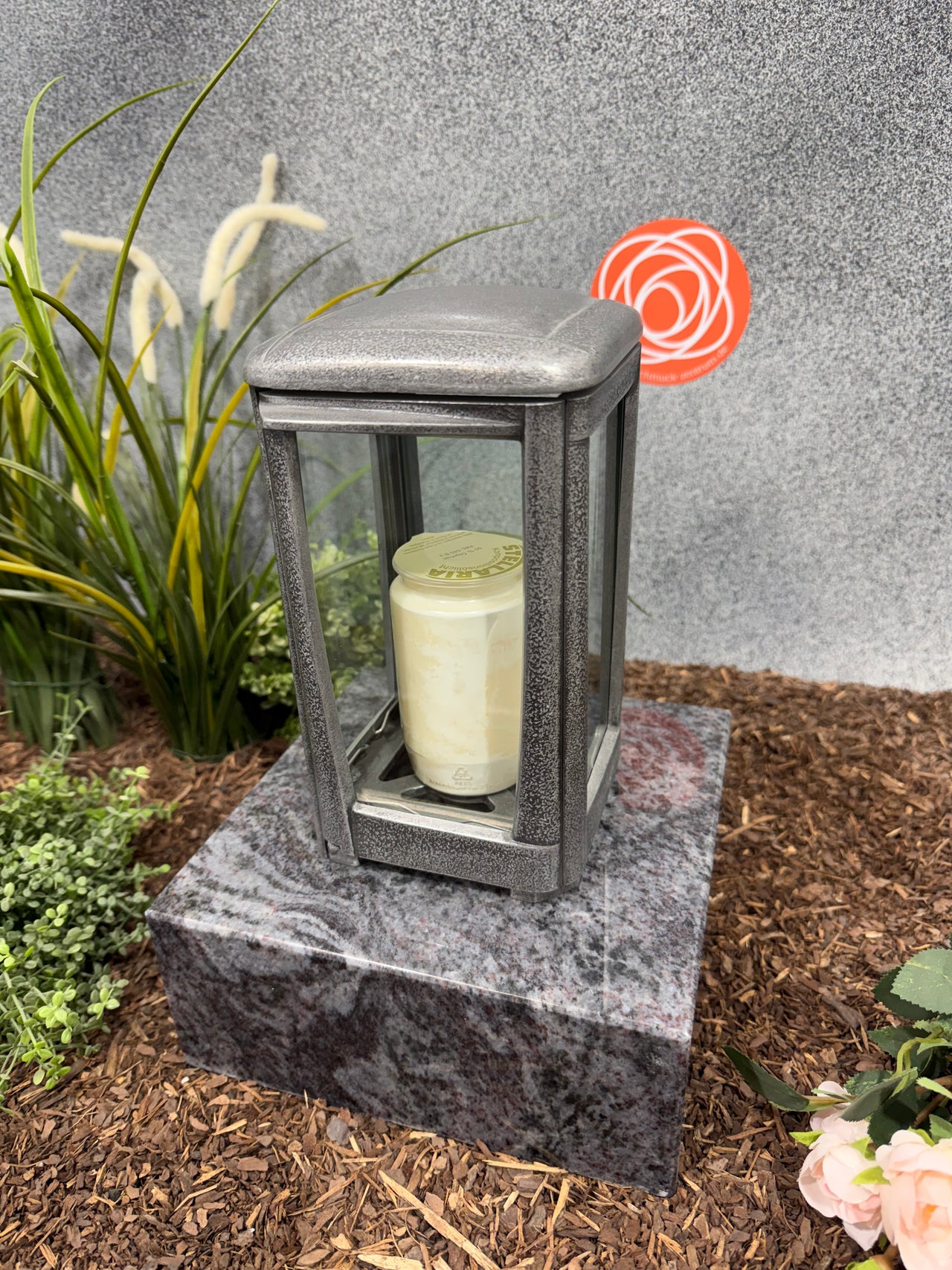 Grablampe Aluminium matt mit strukturierter Oberfläche