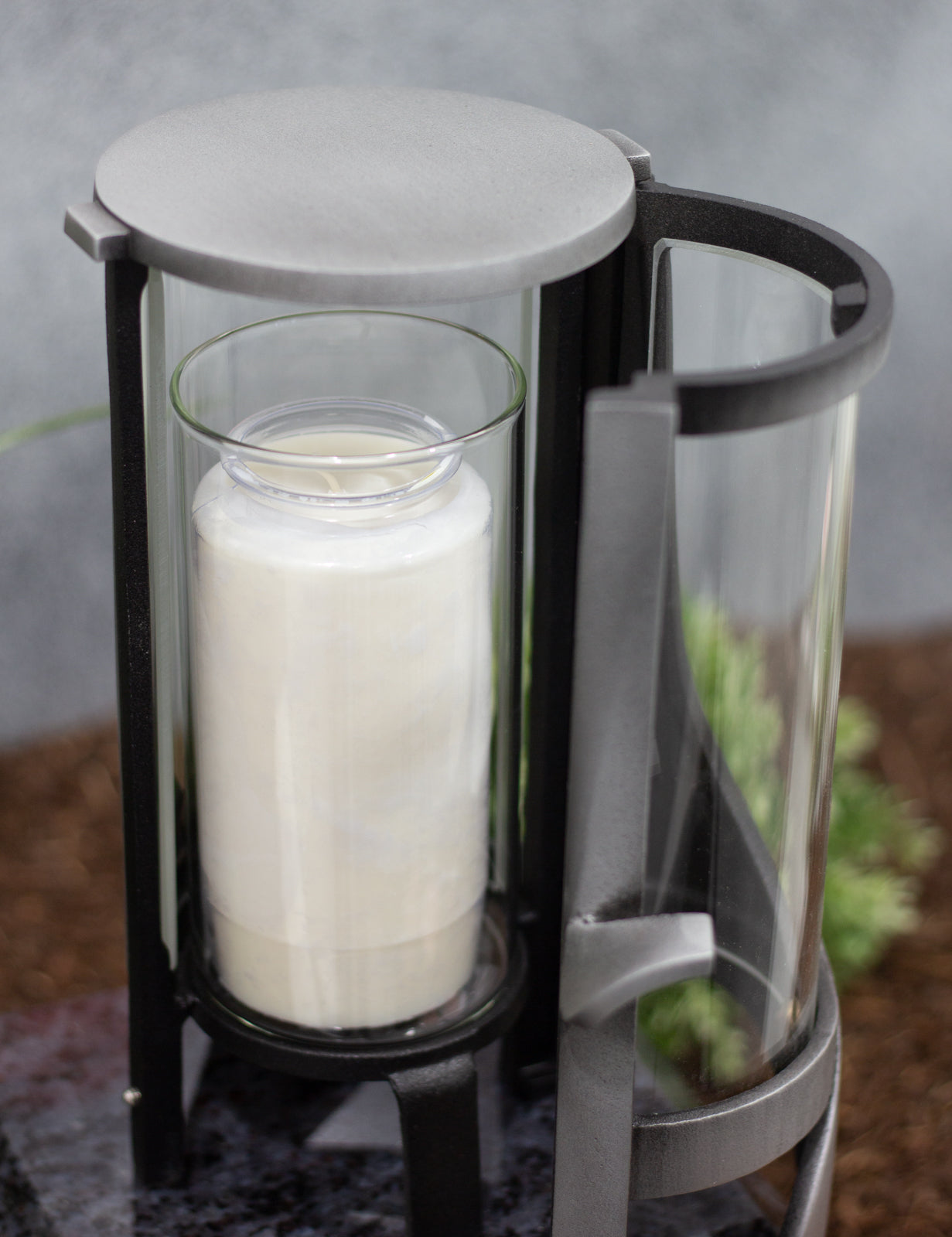 Grablampe Aluminium rund matt