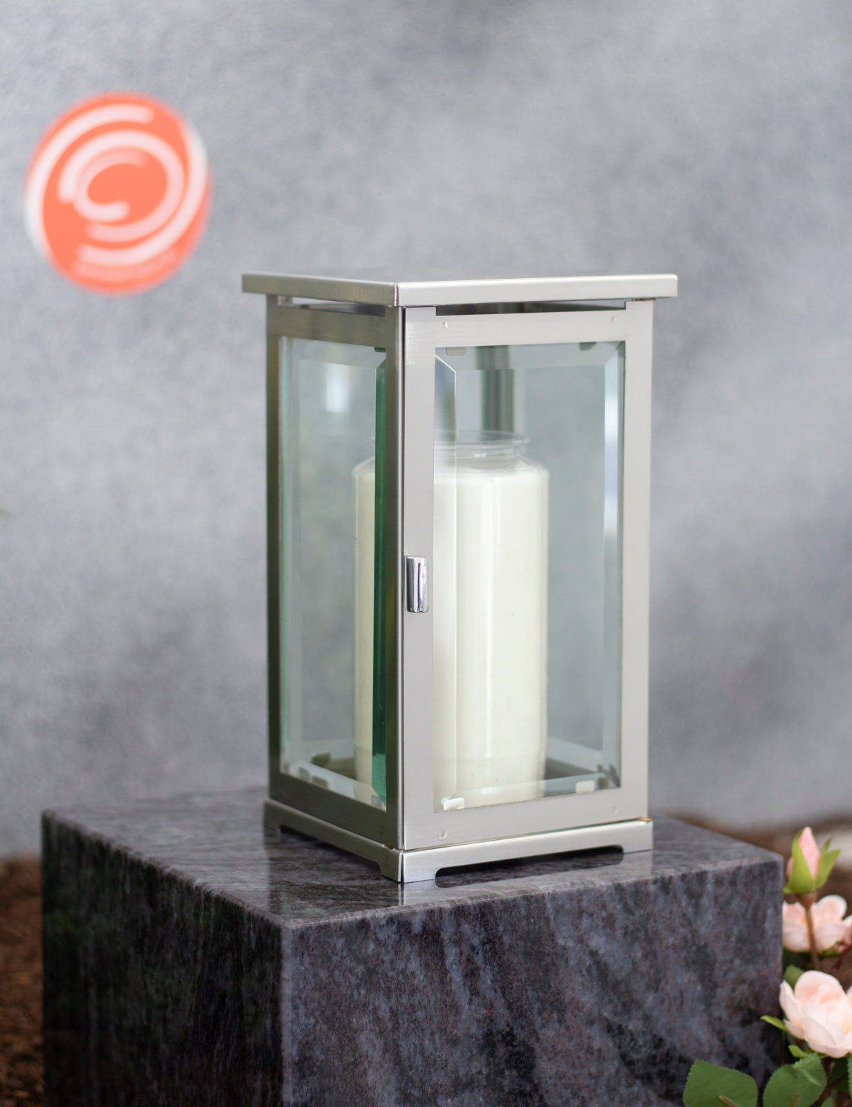 Grablampe Edelstahl eckig