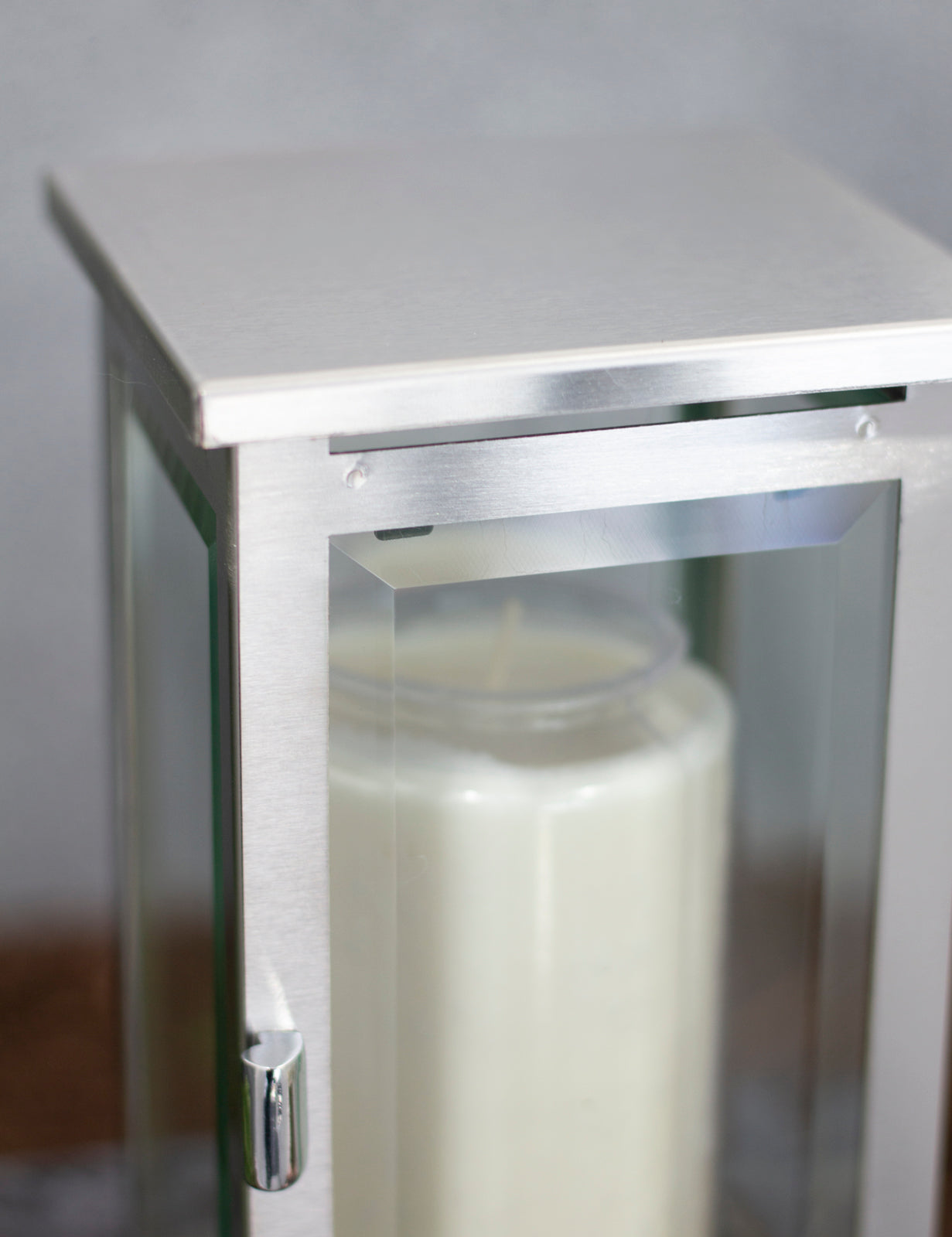 Grablampe Edelstahl eckig