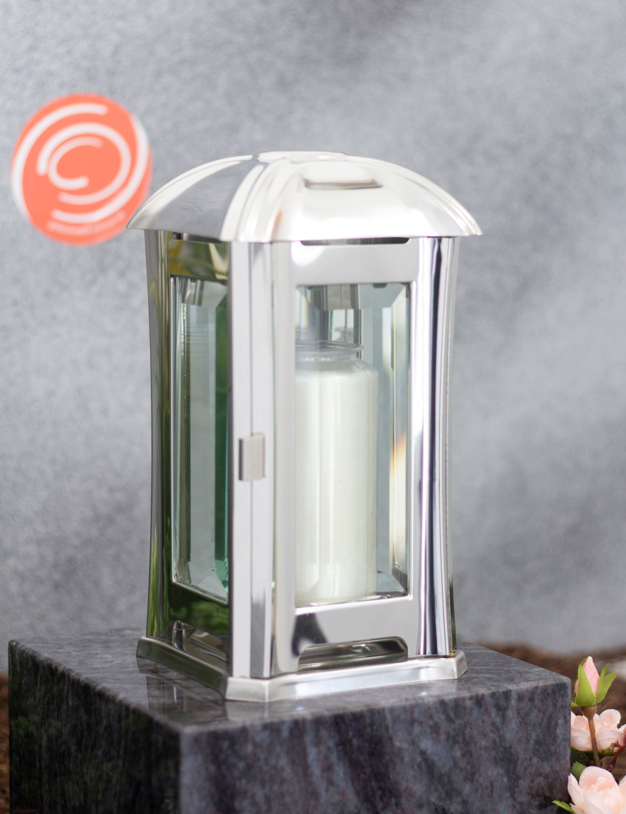 Grablampe Edelstahl glänzend